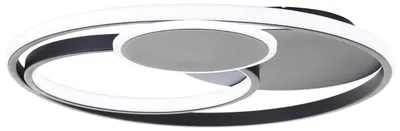Produktbild von LED Deckenlampe, Ø 50 cm, 5200 lm, dimmbar, CCT, Metall, schwarz