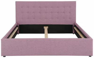 Produktbild von Bett 180 cm in Lila Stoff