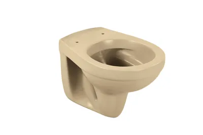Produktbild von sanicomfort Wand-WC beige spülrandlos, Tiefspüler