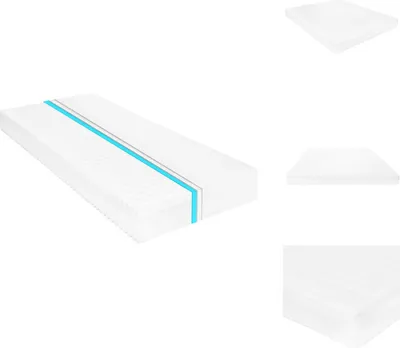 Image de vidaXL Matelas 160 x 200 cm 7 zones moussePolyuréthane16 cm H2 H3 - Matelas