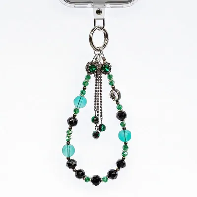 Image de Charm pour téléphone Crong - Porte-téléphone en lanyard (nœud bleu)
