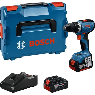 Immagine prodotto di Trapano avvitatore a batteria Bosch GSR 18V-65 Professional 18 V 63 Nm ( 06019N3203 ) Brushless + 2 batterie da 5,0 Ah + caricabatterie + L-Boxx
