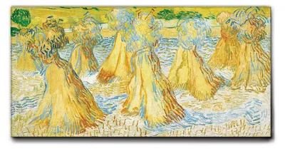Immagine prodotto di Vincent Van Gogh - Covoni di grano - 100L x 50l cm - Quadro Tela Canvas Telaio Standard