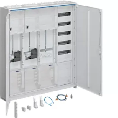 Produktbild von HAGER Komplettschrank,univers ZB345C25LS Z,2ZP,3P.,1SG,AP VT5,H=1100mm,4-feldig