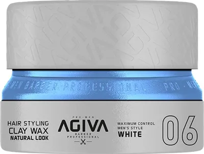 Produktbild von Agiva Hair Styling Clay Wax Natural Look - White 06 155 ml