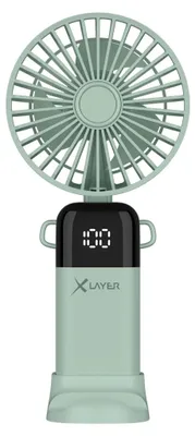 Immagine prodotto di Ventilatore portatile pieghevole e ricaricabile Xlayer con supporto per smartphone
