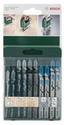 Produktbild von Bosch Stichsägeblatt-Set 10-tlg. T-Schaft Holz & Metall