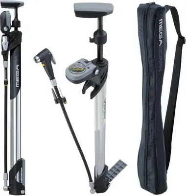 Produktbild von Topeak Mega Morph Standpumpe Silber 160 Psi Silber 160 Psi