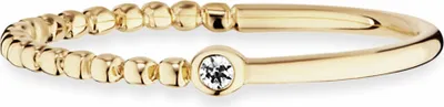Produktbild von cai Ring 925/- Sterling Silber gelb 056 (17,8) Zirkonia weiß 360272760V