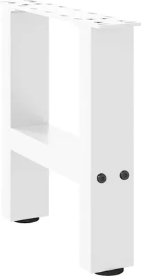 Produktbild von Couchtischbeine Weiß 2 Stk. 40x(30-31) cm Stahl