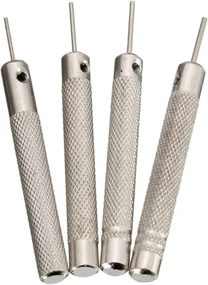 Obrázok produktu pre Sada oceľových dierovacích nástrojov, 4-dielna, rozmery 0,03/0,03/0,04/0,1 mm, určená na opravu náramkov hodiniek