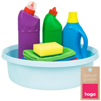 Produktbild von Hoga Runde Kunststoffschüssel 14L Blau Haushalt