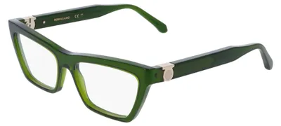 Produktbild von Salvatore Ferragamo SF3021 TRANSPARENT GREEN 54/16/140 Damenbrillen Brillen