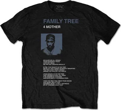 Produktbild von 2Pac Family Tree Black L T-Shirt