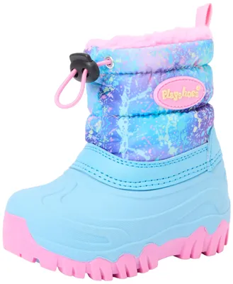 Immagine prodotto di Playshoes, stivaletti invernali "Regenbogen", unisex, per bambini, stivali da neve, color turchese con motivo arcobaleno