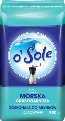 Zdjęcie produktu dla CEN.O´SOLE Sól morska jodowana gruboziarnista 900 g