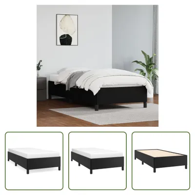 Produktbild von The Living Store Bettgestell Schwarz 90x200 cm Kunstleder