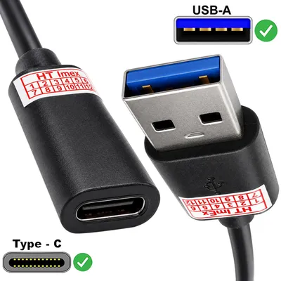 Produktbild von USB 3.0 Adapter USB-A Stecker zu USB-C Buchse Datenübertragung Sync Konverter