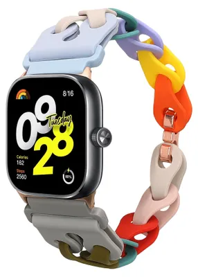 Produktbild von kwmobile Ersatzarmband kompatibel mit Xiaomi Smart Band 8 Pro / Band 9 Pro / Redmi Watch 5 / Redmi Watch 4 Armband - Silikon Band für Fitnesstracker -