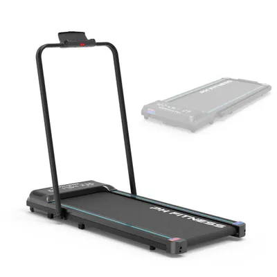 Image de Tapis de course pliable PH Fitness LB-600 – Appareil de fitness avec moteur de 2,5 CV, vitesse de 1 à 10 km/h, charge maximale de 130 kg – Bluetooth, écran LCD, touches de sélection rapide, clé de sécurité