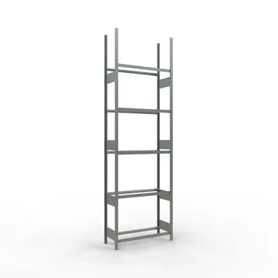 Produktbild von Rädergrundregal 3500x1050x400 mm - 5 Ebenen á 1050 mm, verzinkt