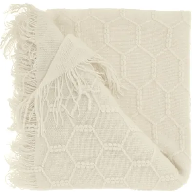 Produktbild von Unique Living – Plaid Fairy – 127 x 152 cm – Taubenweiß