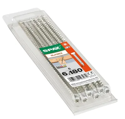 Produktbild von Spax Holzbauschrauben 6.0 x 180 mm TX 30 Zylinderkopf - 6 Stk.