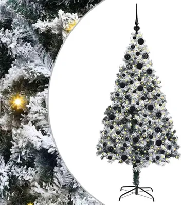 Obrázok produktu pre vidaXL Umelý vianočný stromček, biela, 180 cm