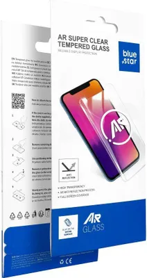Produktbild von 5D Blue Star AR Tempered Glass - passend für IPHONE 13 / 16e (SE 4 2025) schwarz