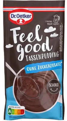 Produktbild von Dr. Oetker Feel Good Tassenpudding Schoko ohne Zuckerzusatz 62g