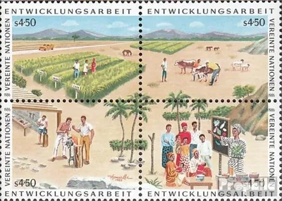 Produktbild von Briefmarken UNO - Wien 1986 Mi 56-59 Viererblock (kompl.Ausg.) gestempelt Entwicklunshilfe