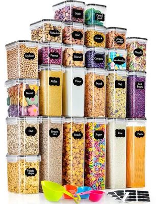 Produktbild von Vorratsdose Vorratsbehälter Frischhaltedose - 25-teiliges Set - Kunststoff - Luftdicht mit Deckel