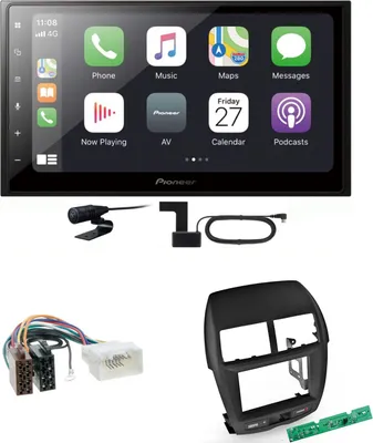 Produktbild von Pioneer SPH-DA250DAB CarPlay Android Auto Einbauset für Mitsubishi ASX bis 2014