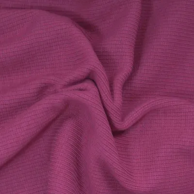 0,25m Bündchen-Stoff gerippt uni 5% Elastan 30/60cm breit Schlauchware Meterware Farbwahl pink