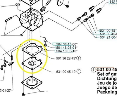 Obrázok produktu pre Sada tesnení GT25 Husqvarna 531004514
