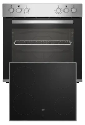 Produktbild von Beko BBUC12020X, Keramik, 4 Zone(n), Glaskeramik, Schwarz, Berührung, 58 cm
