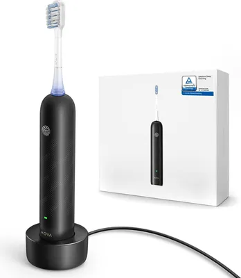Produktbild von MOVA Fresh Pro, Erwachsener, Schallzahnbürste, Tägliche Pflege, Polieren, Sensibel, Whitening, 39600 Bewegungen pro Minute, Schwarz, Silber