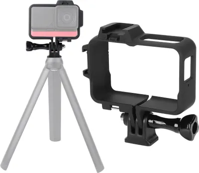 Zdjęcie produktu dla Plastikowa, czarna, antywibracyjna, wielofunkcyjna ramka ochronna do kamery sportowej Insta360 ONE R