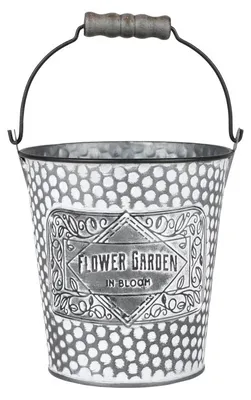 Zdjęcie produktu dla DOCHTMANN Doniczka FLOWER GARDEN, pojemnik 12,5 x 14 cm, metal