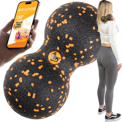 Obrázek produktu pro Koule na rehabilitační masáž dvojitý roller válec 8 cm + ebook, duoball