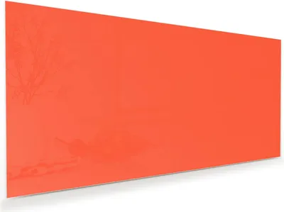Produktbild von Glasbild 60x30cm in XXL für Wohnzimmer, Schlafzimmer Motiv Rot-Oranger Hintergrund
