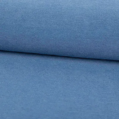 Produktbild von Stretch Jeansstoff Meterware Denim Knit hellblau 144cm