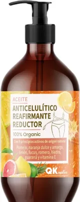 Produktbild von QKnatur Anti-Cellulite-Straffungs- und Reduktionsöl: 9 natürliche Wirkstoffe, 250 ml