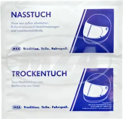 Produktbild von Helm- und Visierreiniger, Trocken- / Nasstuch