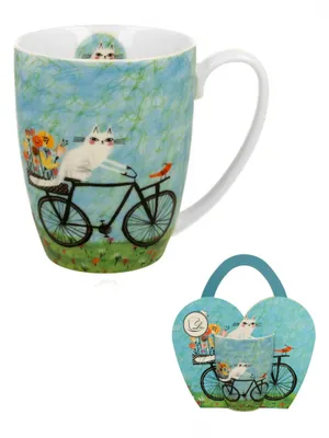 Zdjęcie produktu dla Porcelanowy kubek w pudełku upominkowym Bicycle