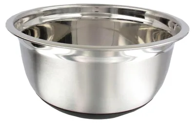 Produktbild von Rührschüssel aus Edelstahl mit rutschfester Unterseite, 24 cm