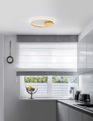 Produktbild von Nova Luce FULINE LED Deckenleuchte Blattgold 32W Warmweiss 5x50cm dimmbar 9348071
