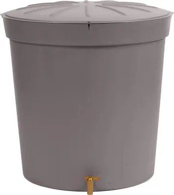 Produktbild von Otto Graf Regentonne Lanzarote 300 Liter rund, Deckel und Hahn graphit
