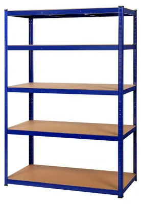 Produktbild von Schwerlastregal 180 x 120 x 60 cm mit 5 Böden aus Metall, maximale Belastbarkeit: 875 kg