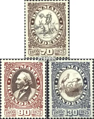 Produktbild von Briefmarken Dänemark 1975 Mi 595-597 (kompl.Ausg.) postfrisch H. C. Andersen